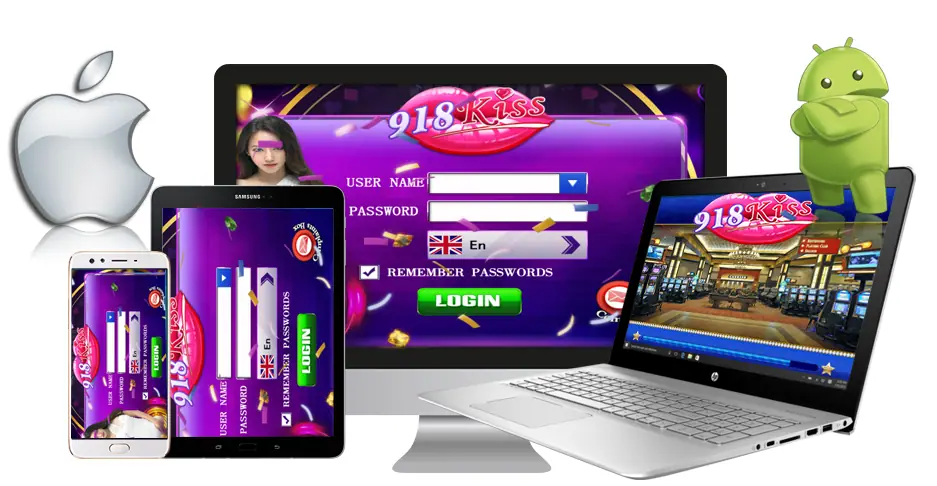 918Kiss SCR888 banner with the app logo and slot game artwork