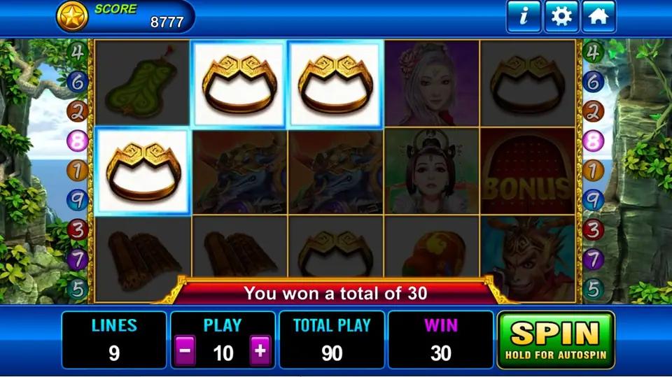 Monkey King board with the ring of 26 light positions