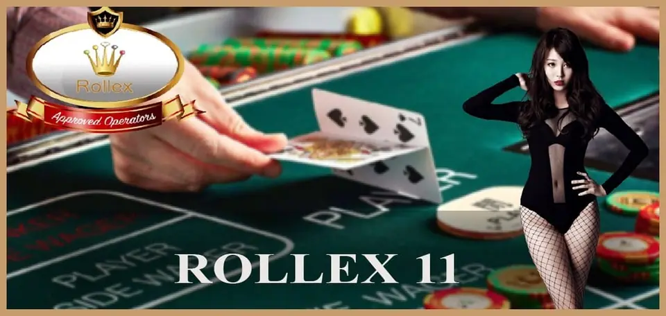 Rollex11 casino banner with the app logo and game artwork